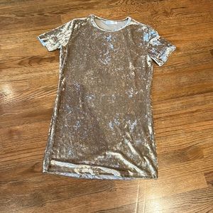Crushed Velvet Mini Dress